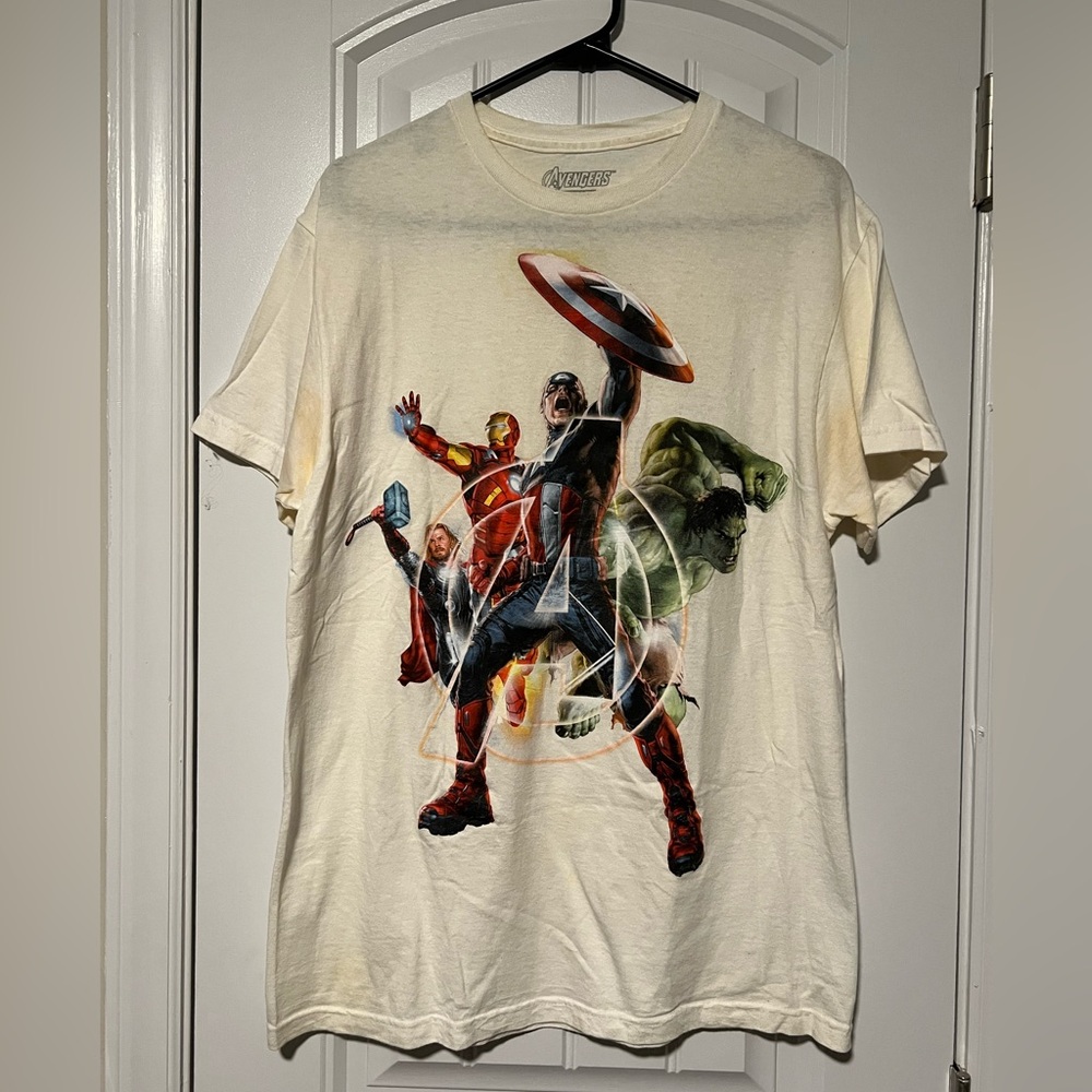 Marvel Avengers Cream Short Sleeve Tee